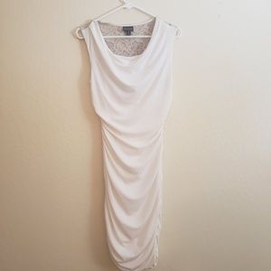 White bodycon dress